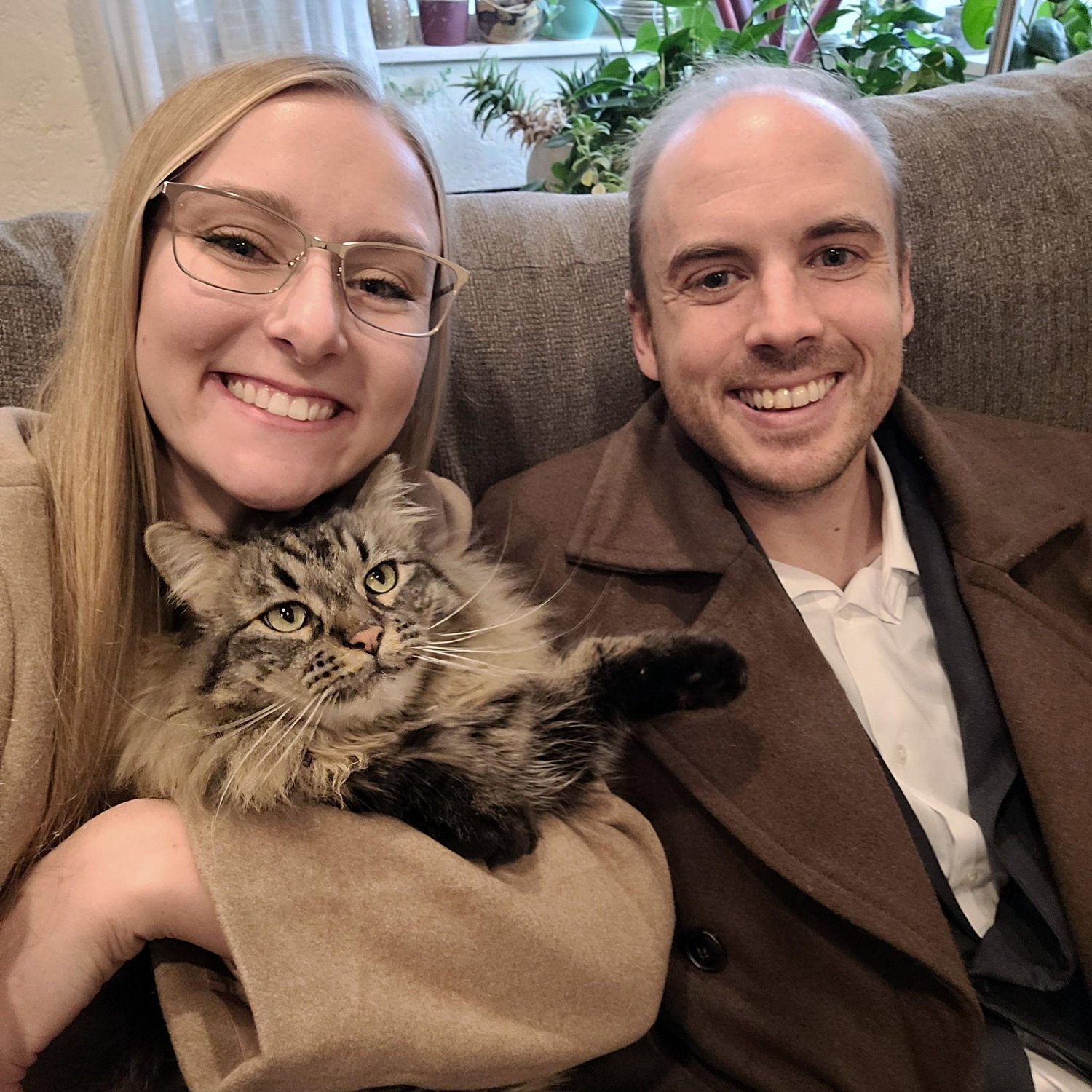 Right before our courthouse wedding