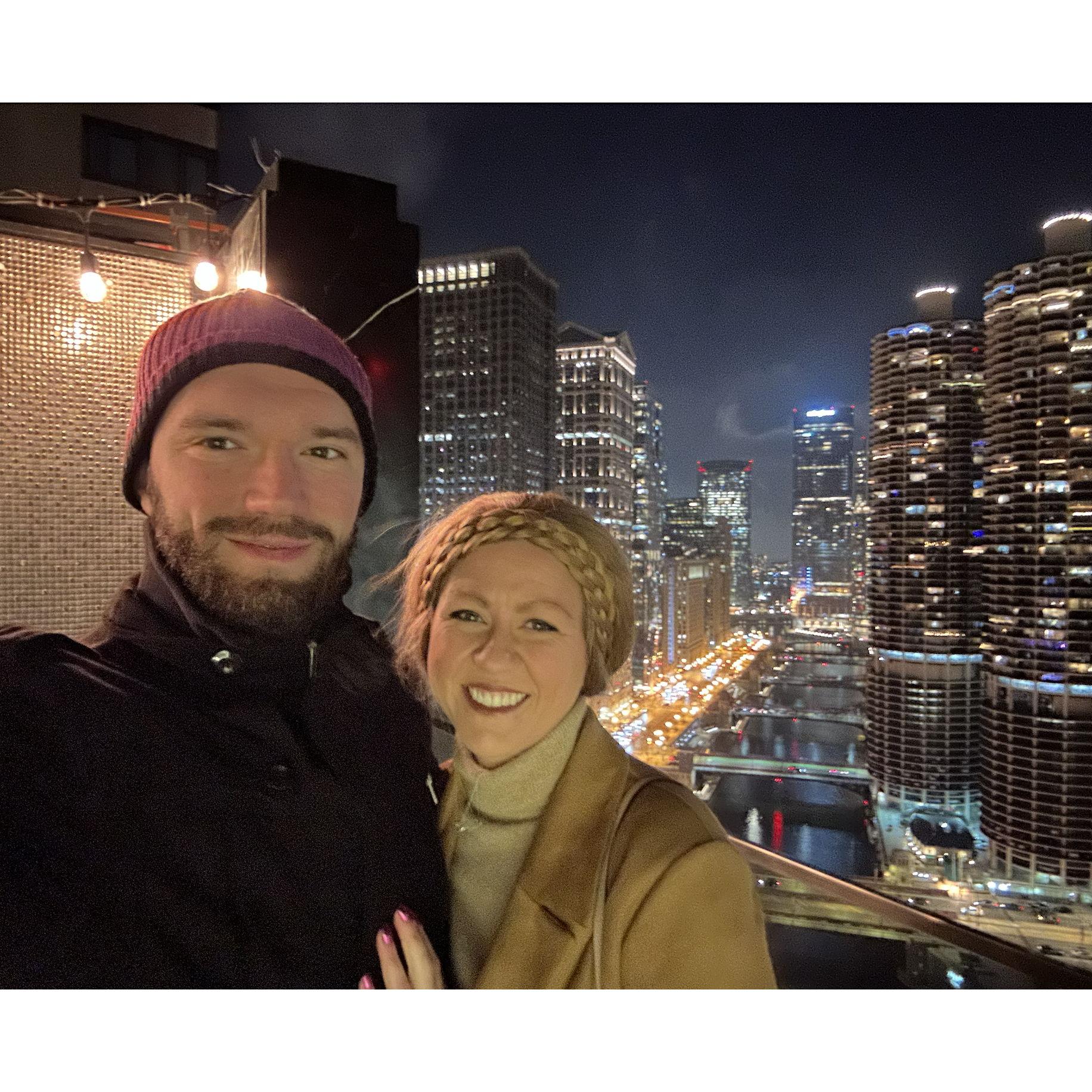 Birthday celebrations downtown Chi