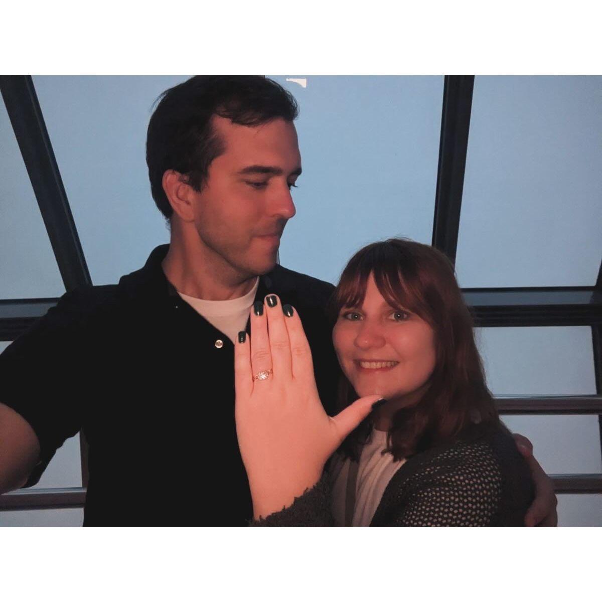 Taken after Nick proposed!