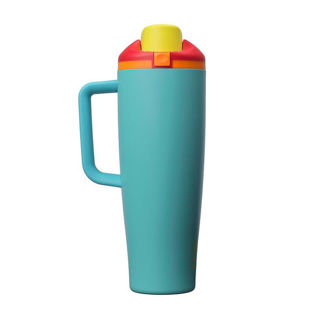 Owala FreeSip Tumbler Insulated Stainless Steel Water Bottle with Built-in Straw and Side Handle, For Travel, Work, School, and Sports, 40oz, BPA Free, Leak Proof, Summer Sweetness
