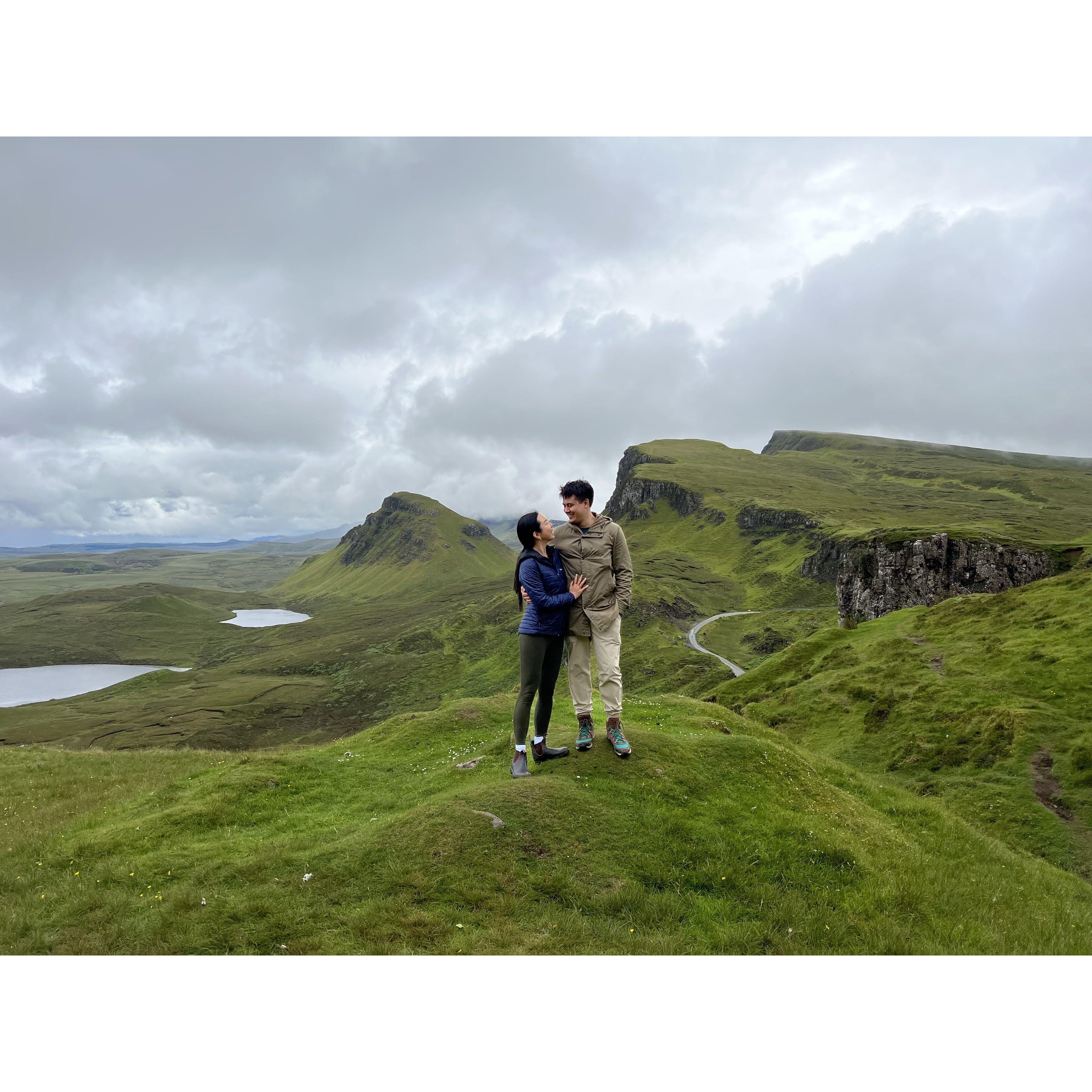 The Quiraing in Isle of Skye, Scotland, on Nick's 30th