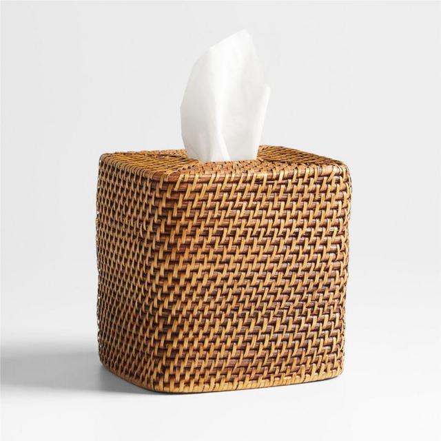 Sedona Honey Square Tissue Box Cover