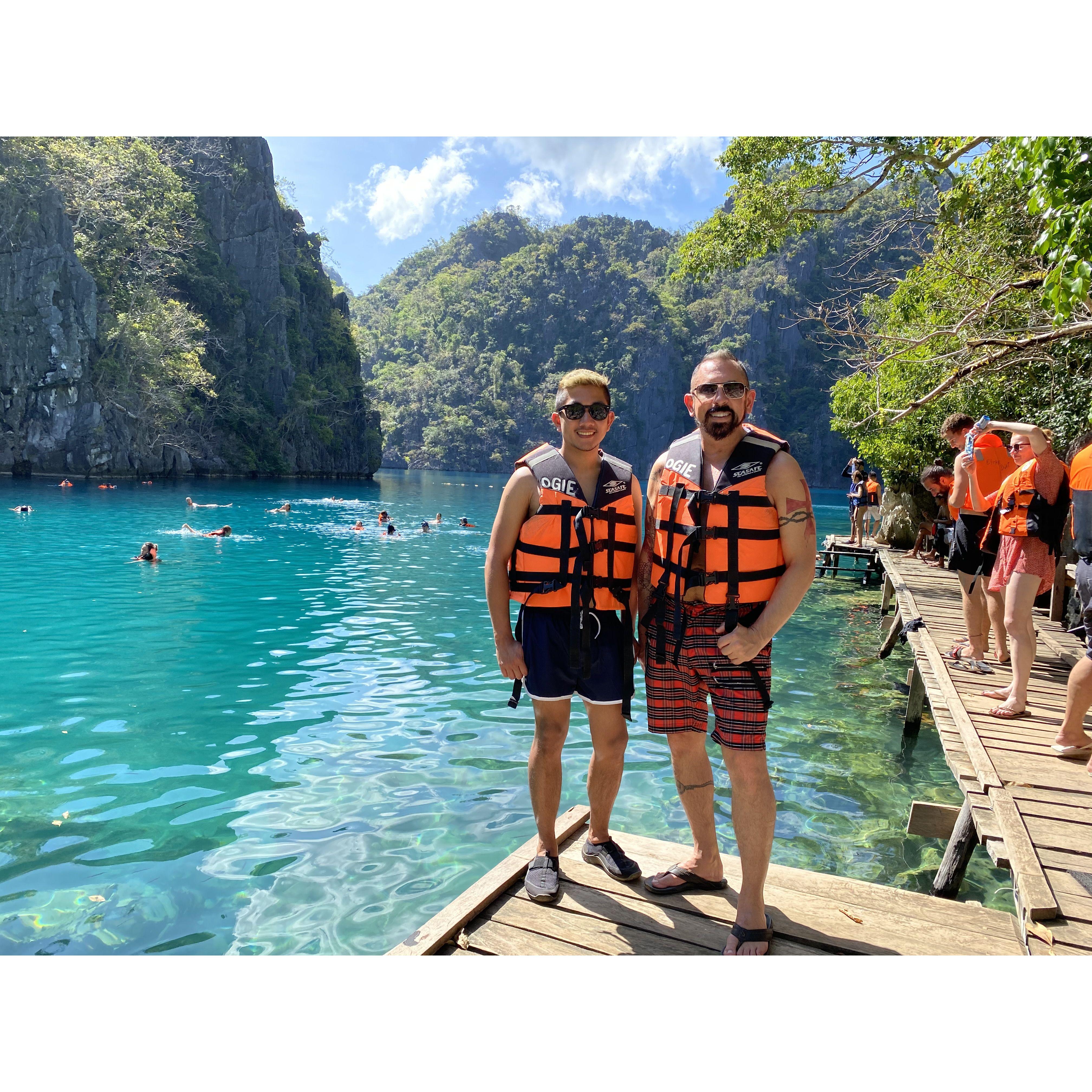 David and Edie in Palawan Philippines 2020