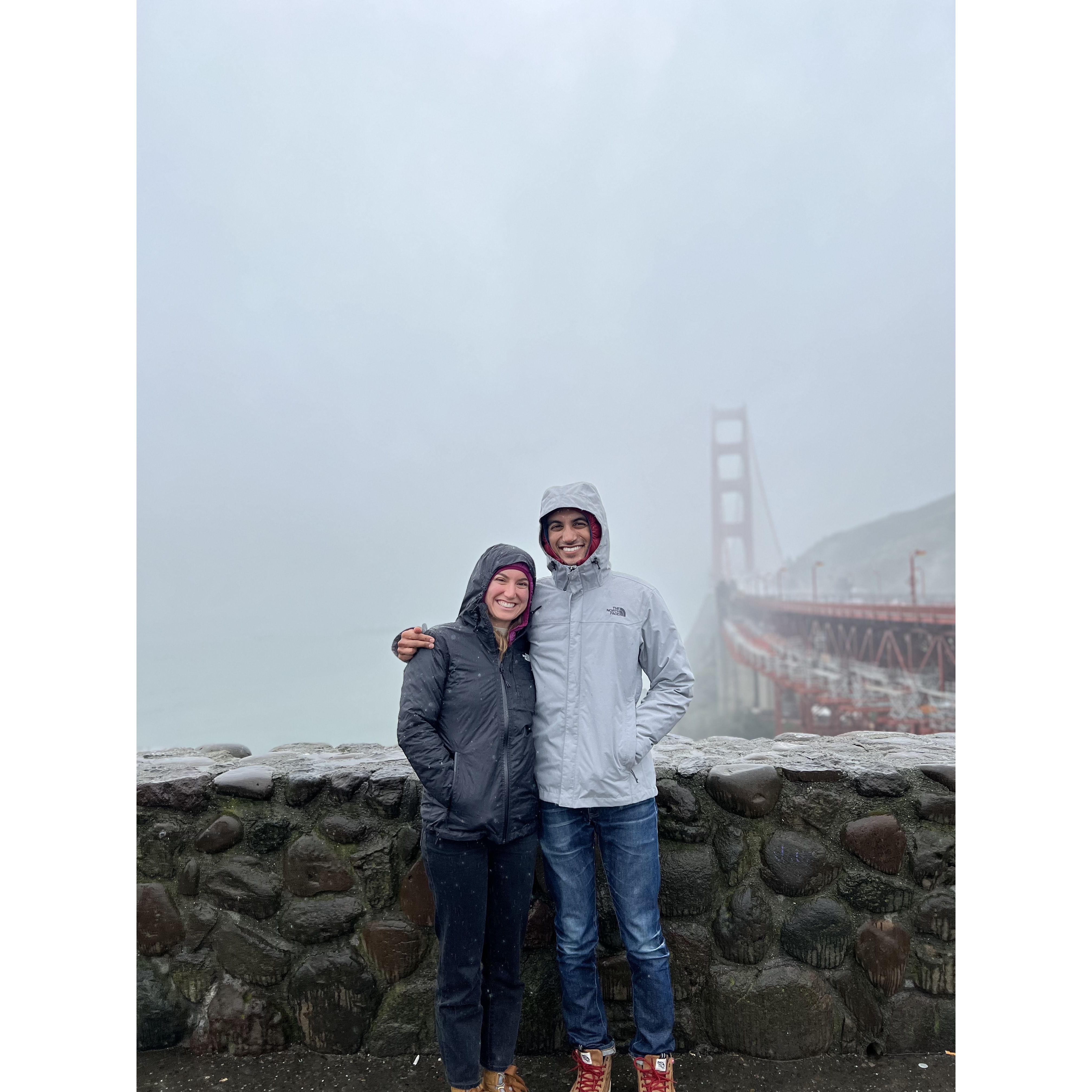 Coming into this trip, Rachael said "the weather is always bad in California when I visit"...sorry Rach!