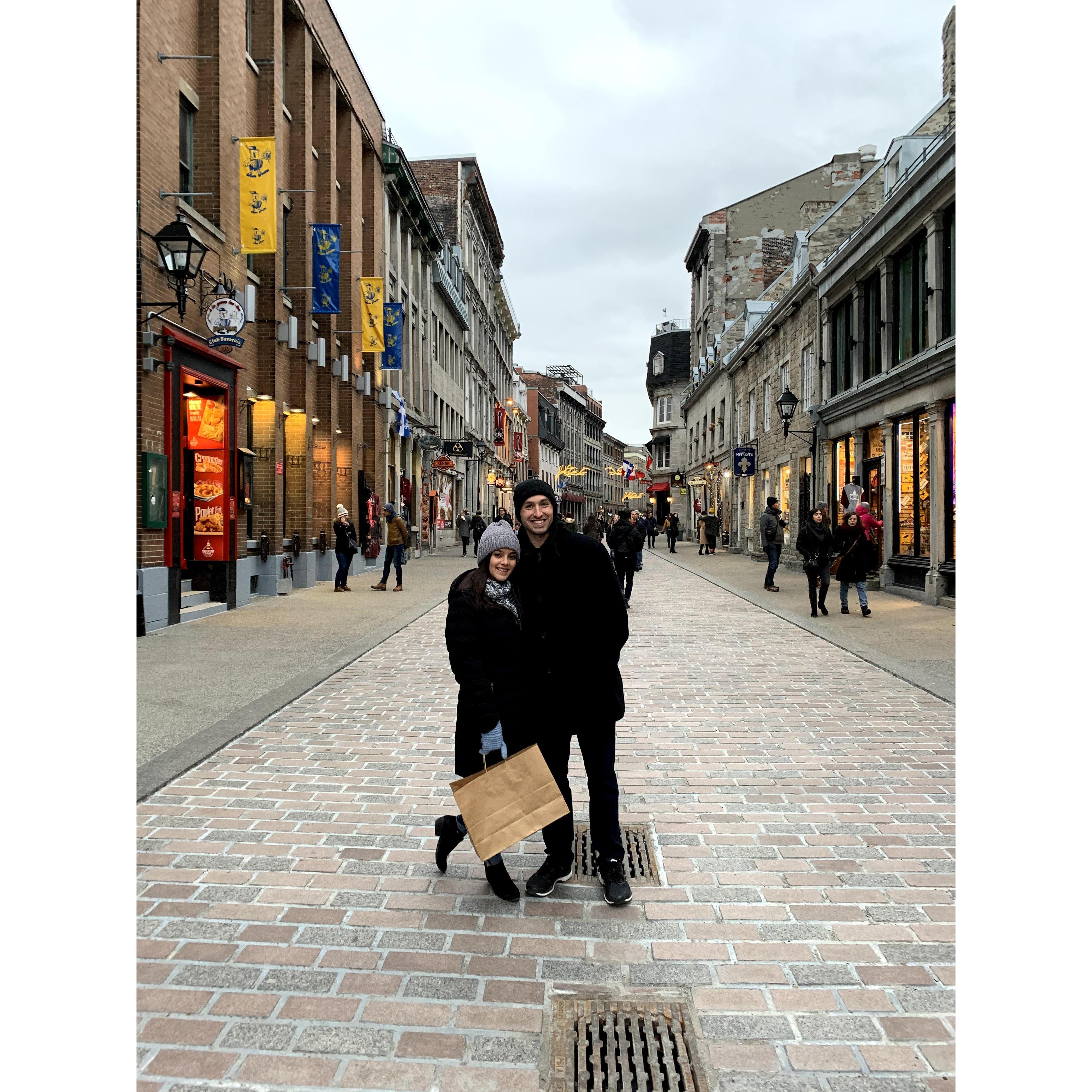 November 2019- We celebrated our 4 year anniversary in Montreal! We also celebrated surviving over 6 hours in a car together:).
