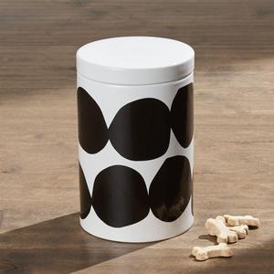 Large Black Dots Dog Treat Jar
