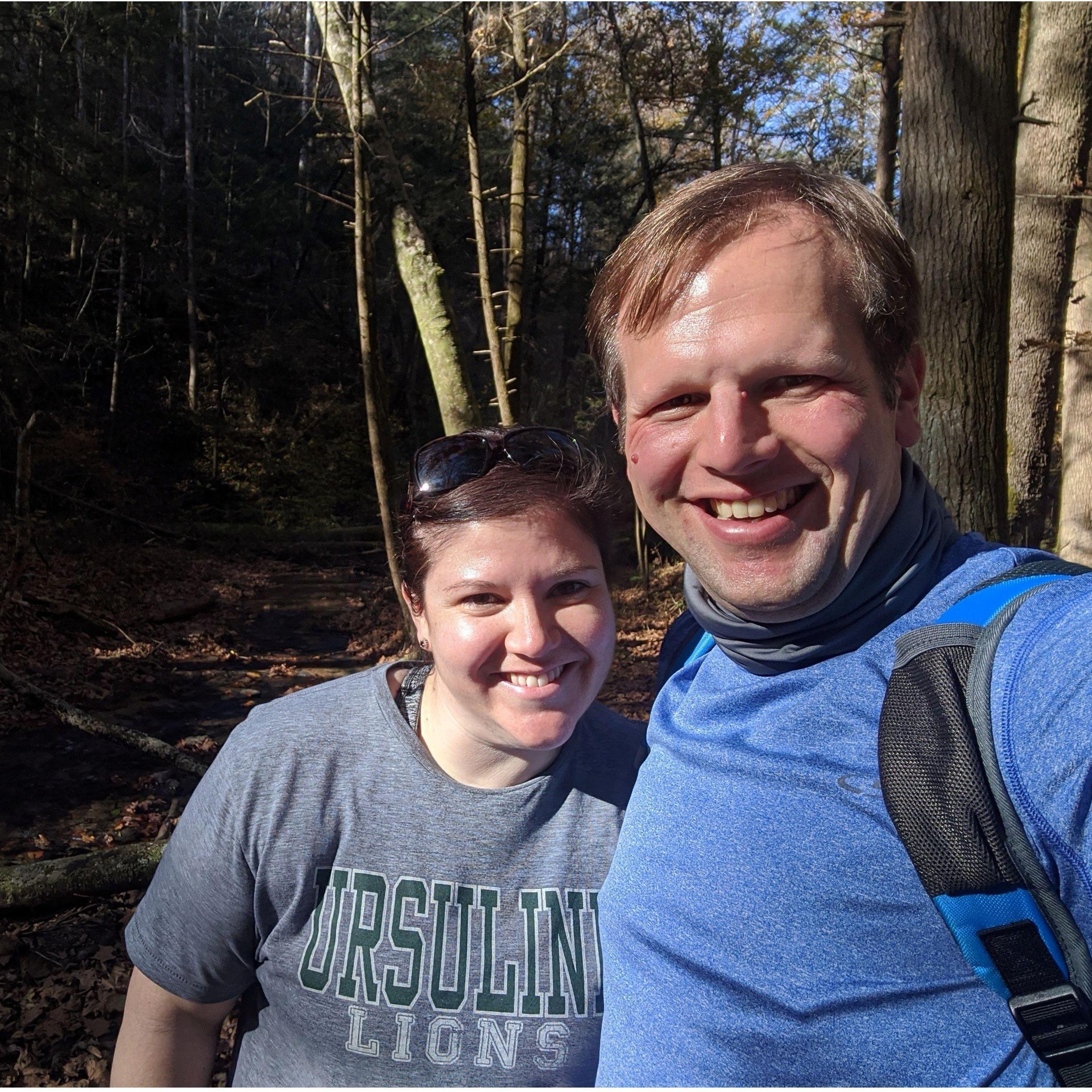 Our first hike together in Red River Gorge