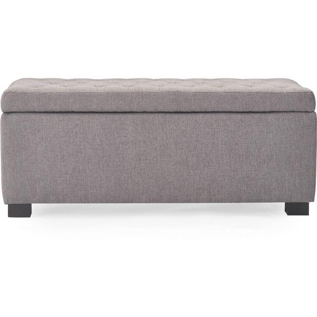 Arlo Tufted Storage Bench Gray - Adore Decor