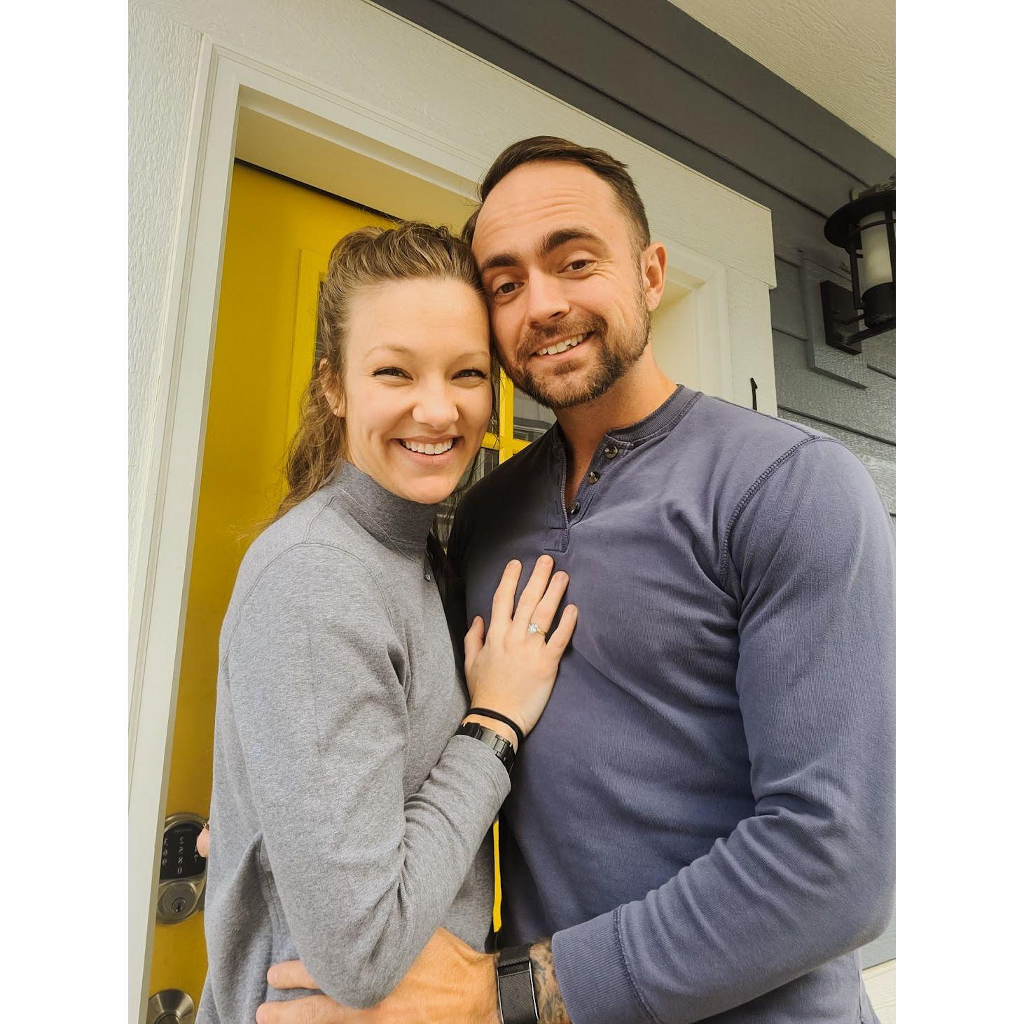 Immediately after getting engaged while eating Culvers on Dec 30, 2023!