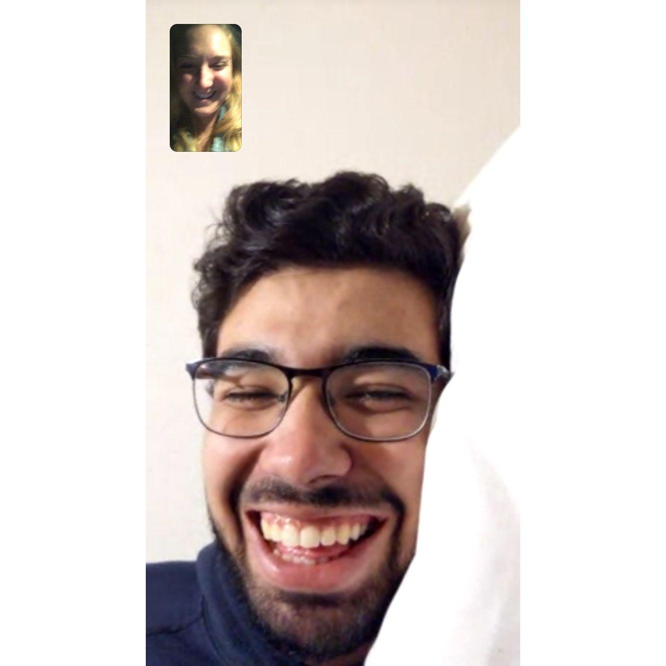 Then Pedro moved to Mexico. And that's when we started video chatting!