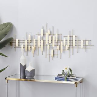 Golden Contemporary Abstract Frame Wall Decor