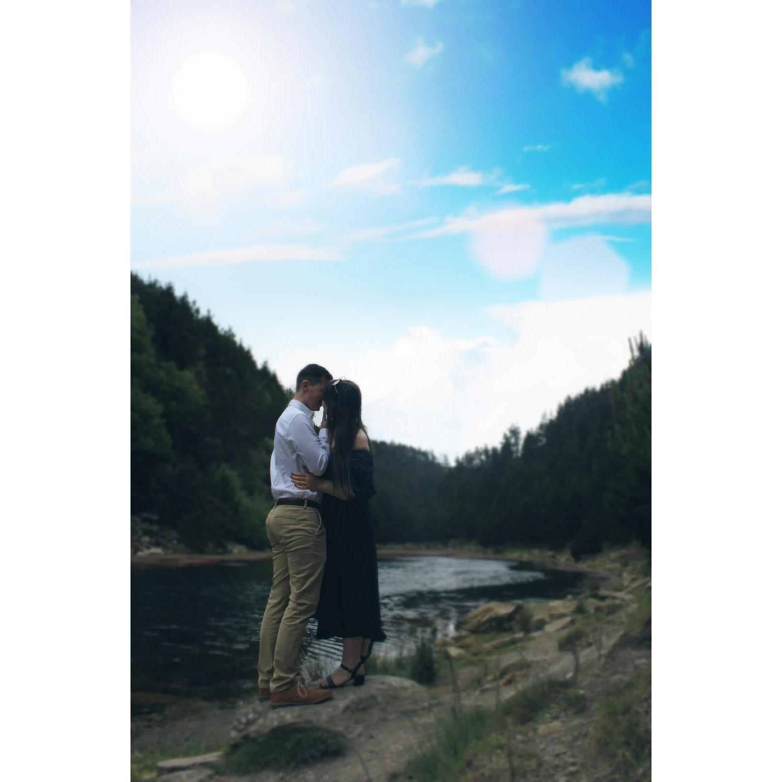 Being lovey dovey at Blaencuffin Canyon