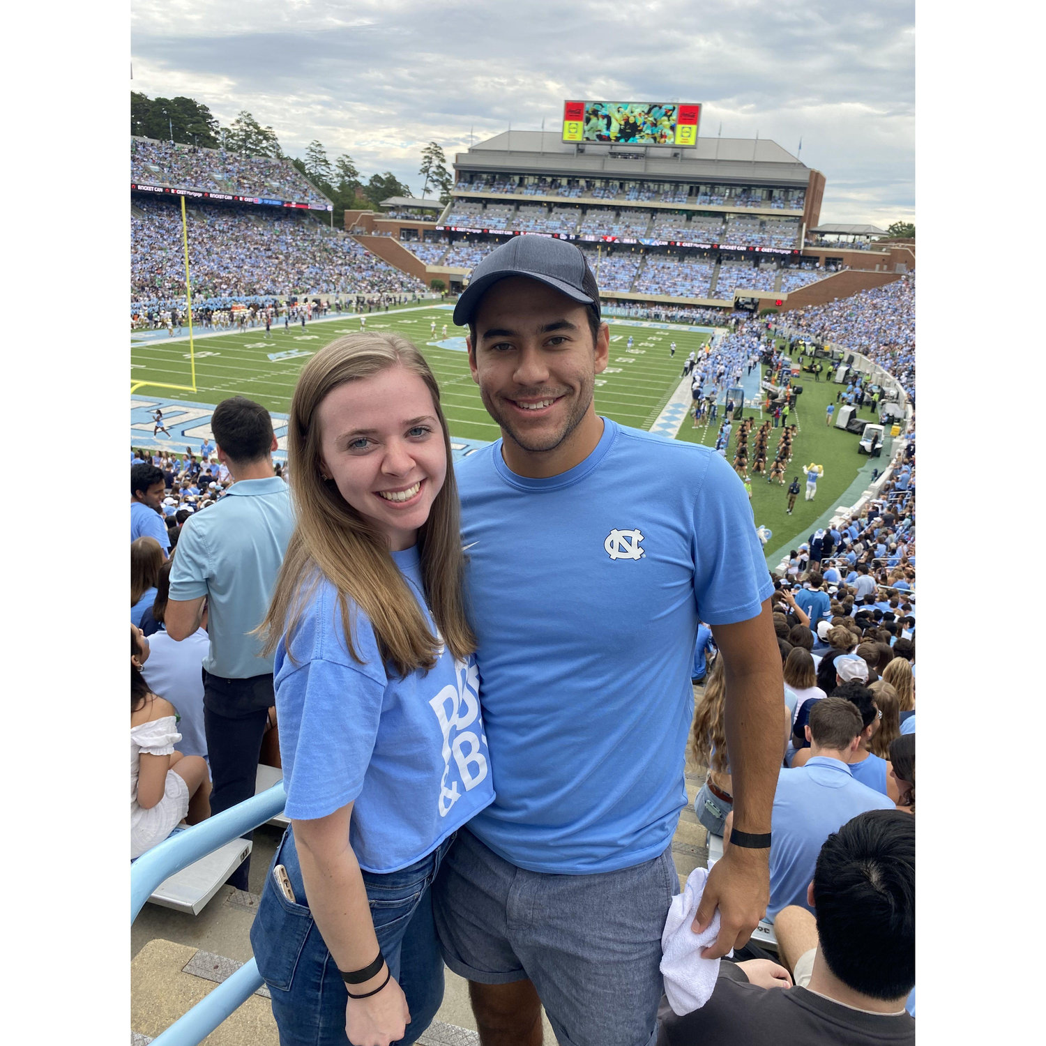 Our first UNC football game together!