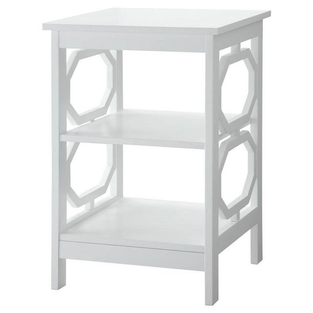 Omega End Table White - Breighton Home