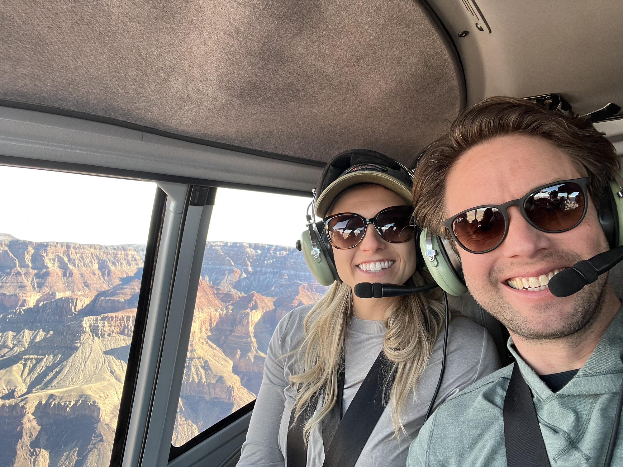 Helicopter over the Grand Canyon
