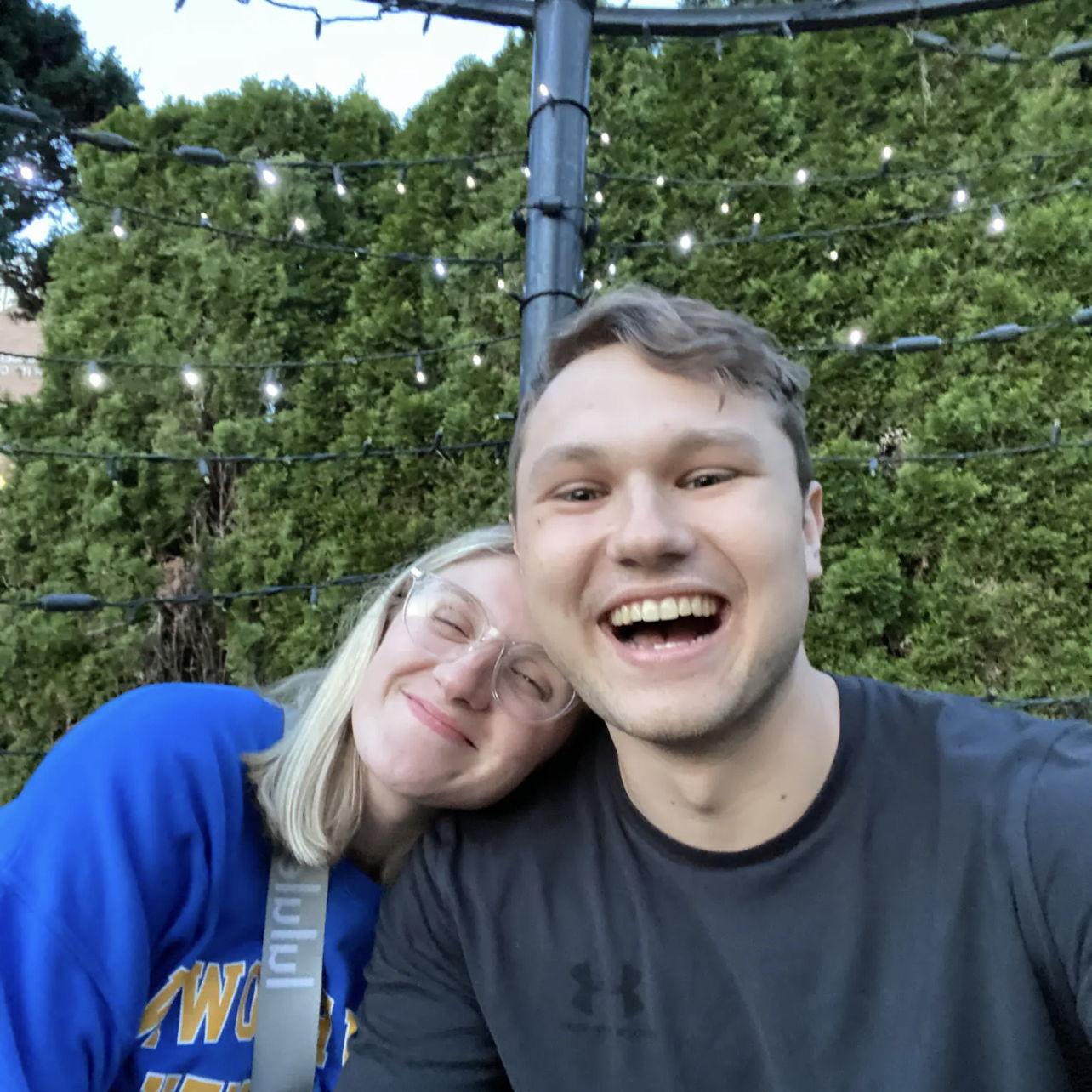 Long talks under this pergola in Canada planning our future!