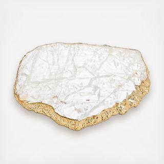 Kiva Crystal Gold Platter