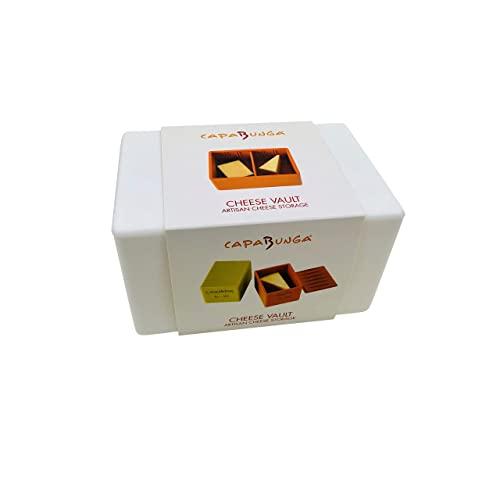 Capabunga Cheese Vault Food Storage Box, One Size, White