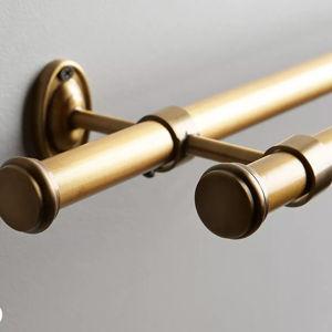 Smithery Adjustable Double Curtain Rod