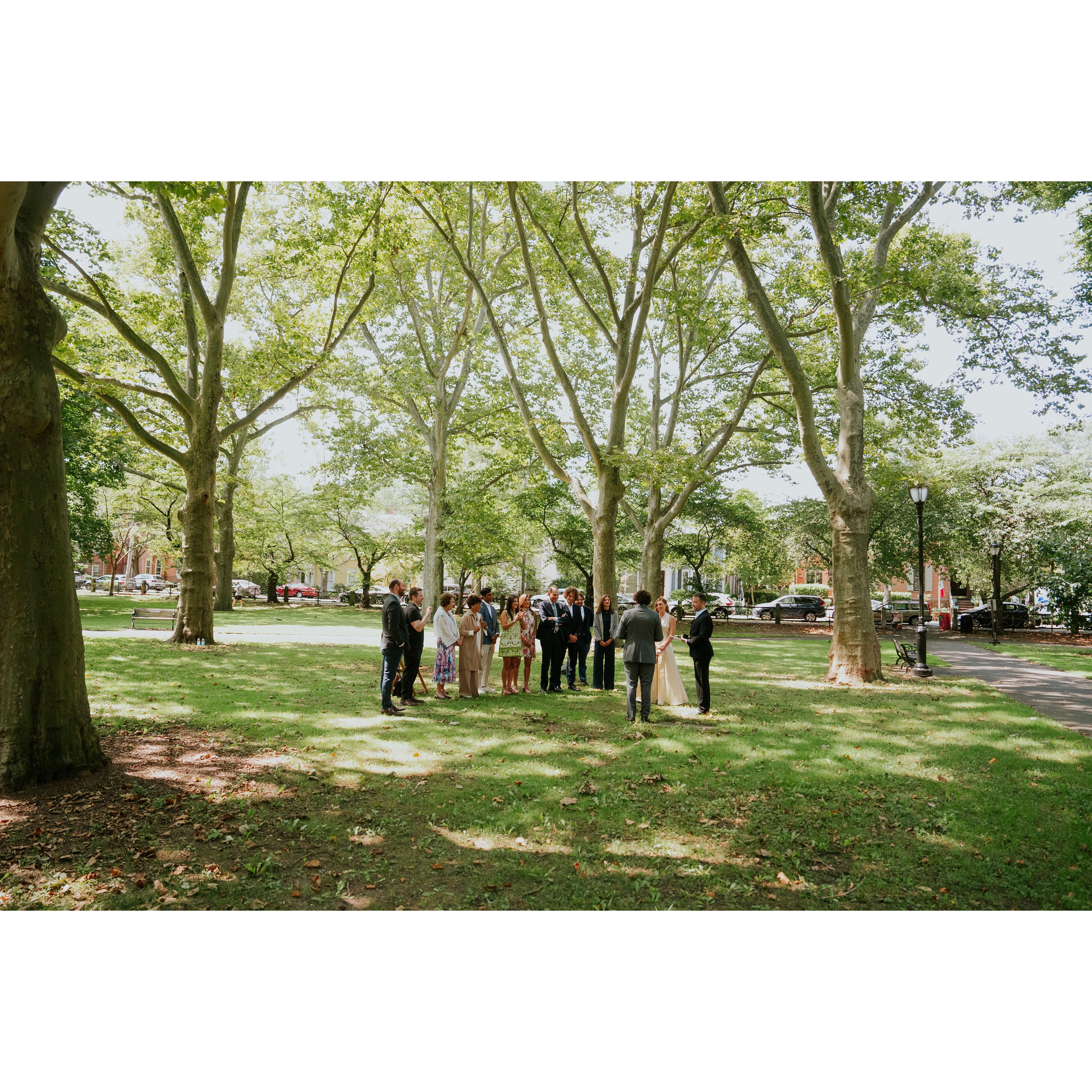 Our lovely formal wedding set up, in the most typical (and stereotypical) Italo-American neighbourhood on the east coast.
31 Aug 24, photo credits Ben Derico
