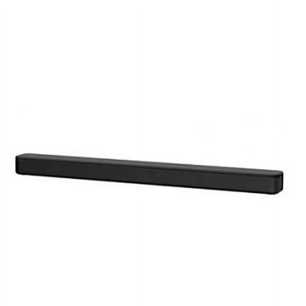 Sony S100F 2.0ch Soundbar with Bass Reflex Speaker, Integrated Tweeter and Bluetooth, (HTS100F), easy setup, compact, home office use with clear sound black