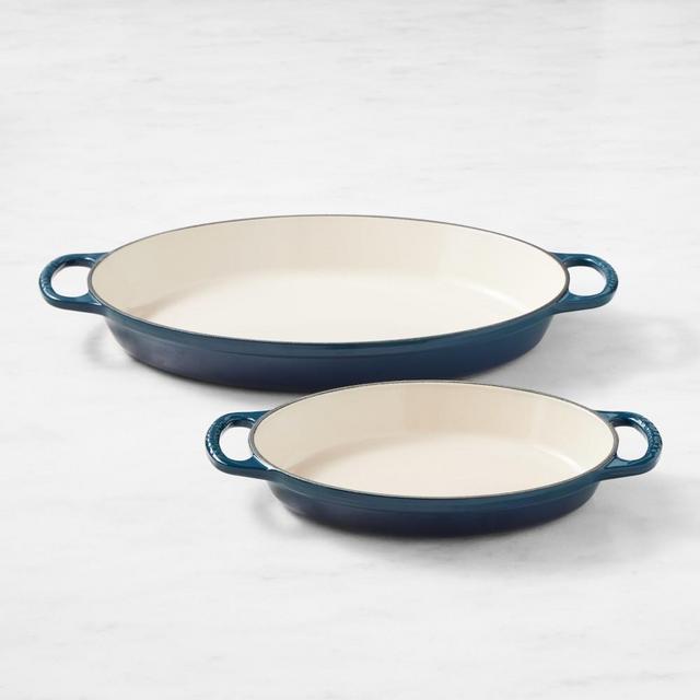 Le Creuset Signature Enameled Cast Iron Oval Baker Set, 1-Qt. & 3-Qt., Agave