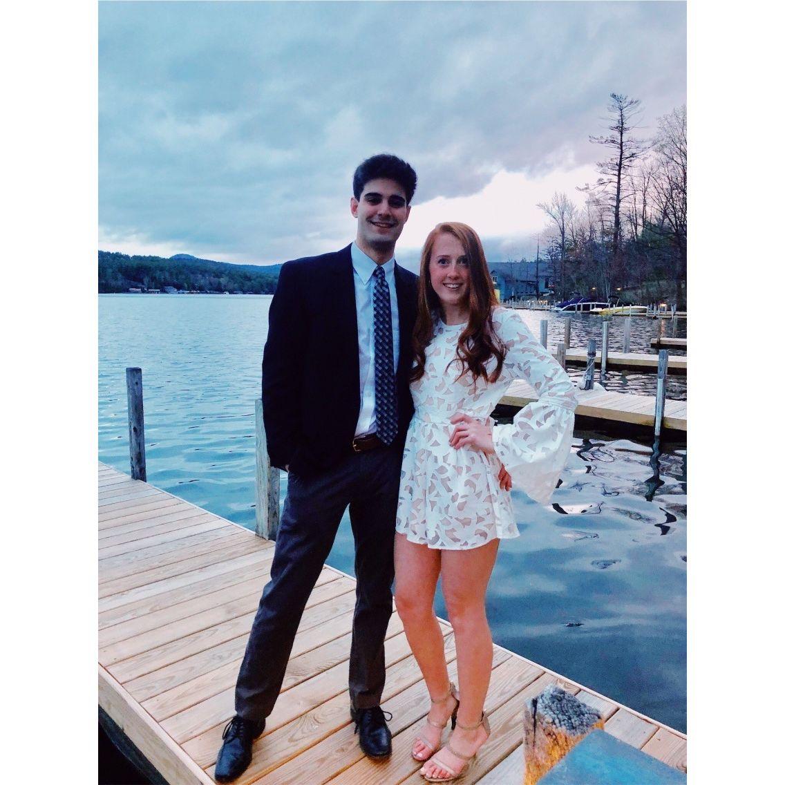 Adam's fraternity formal at Lake George