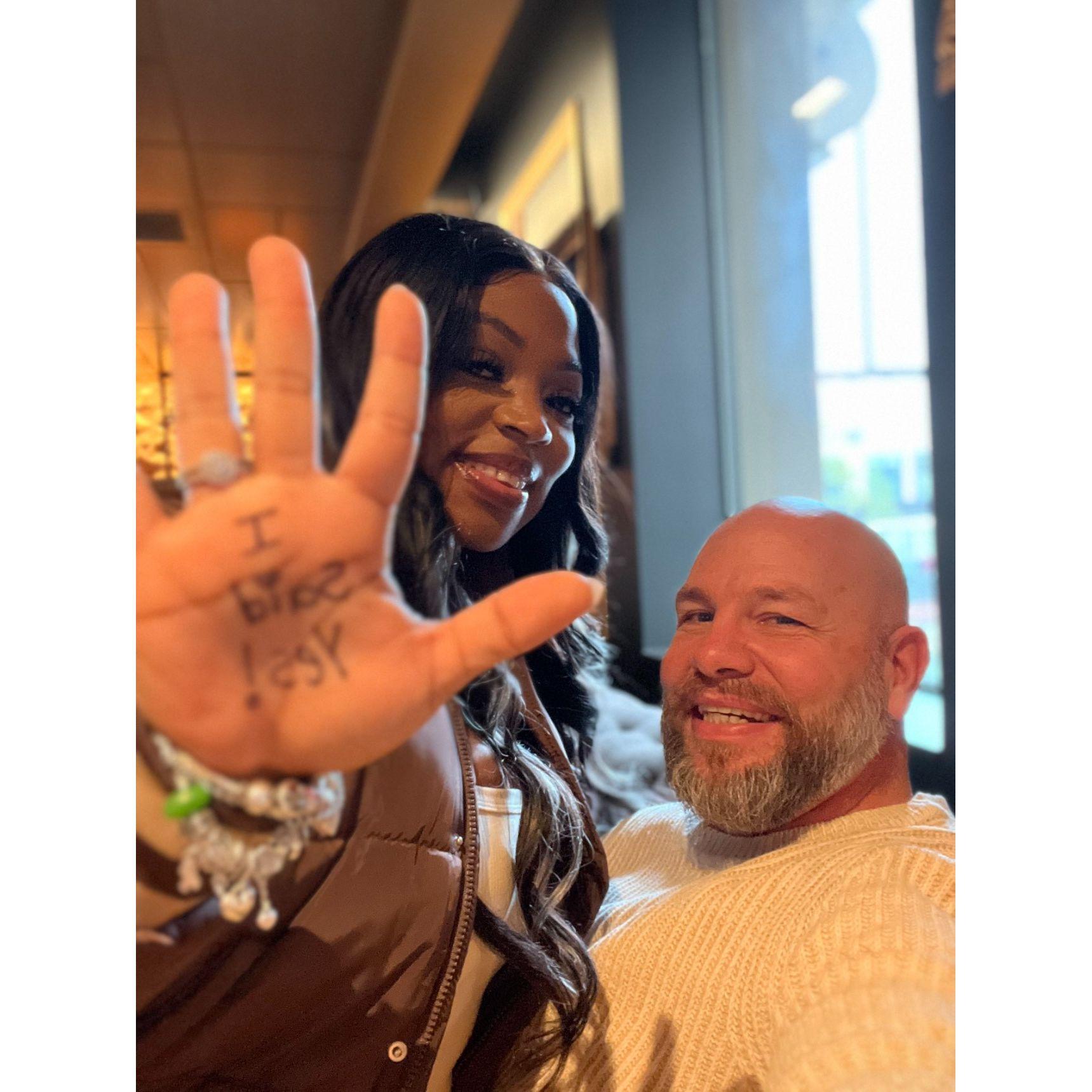 I said yes!!!!