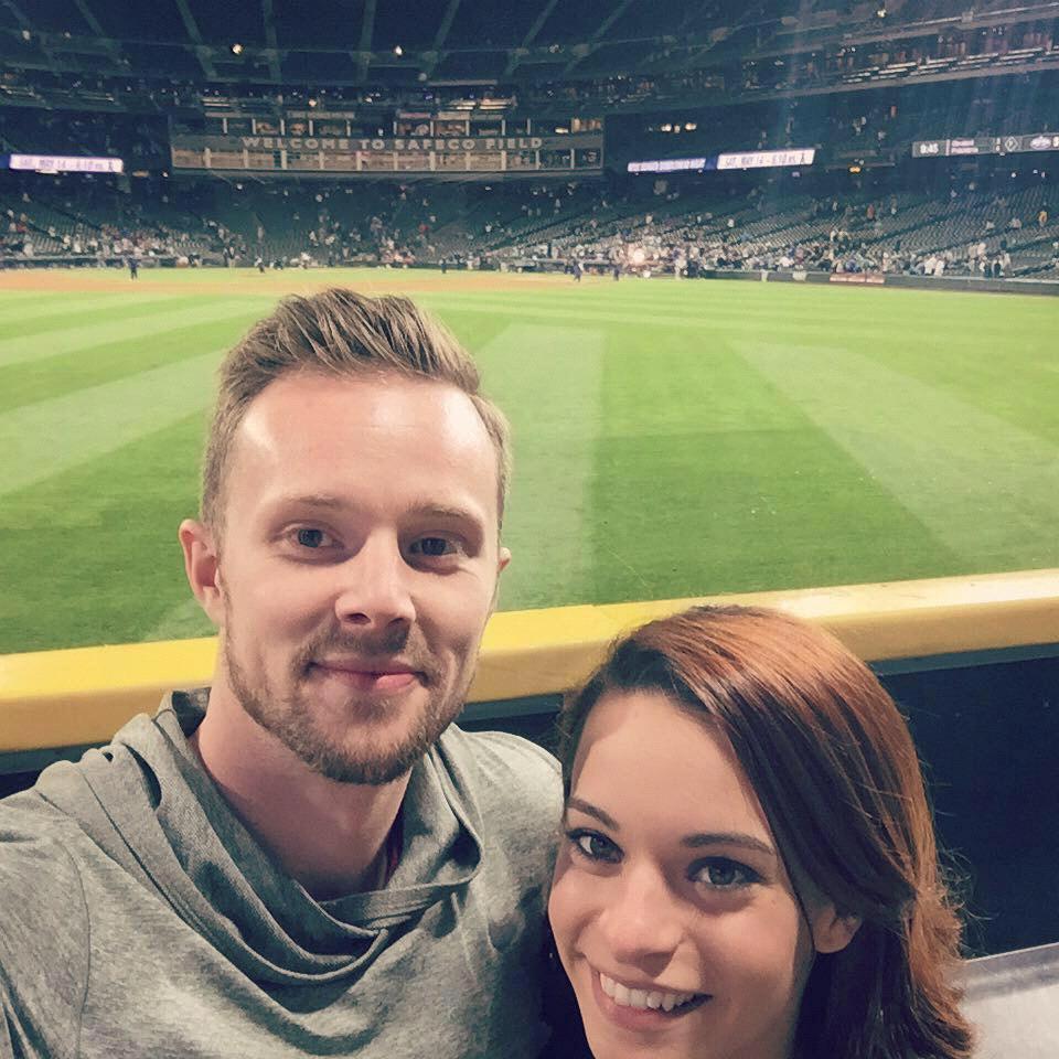 At one of the many Mariners games we have gone to together