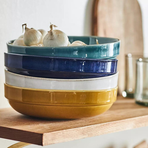The Rowen Portuguese Stoneware Low Bowls, Set of 4