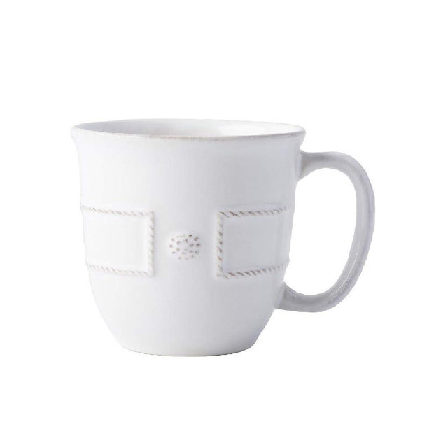 Juliska Berry & Thread French Panel Mug - Whitewash