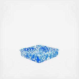 Splatter Enamelware Square Brownie Pan