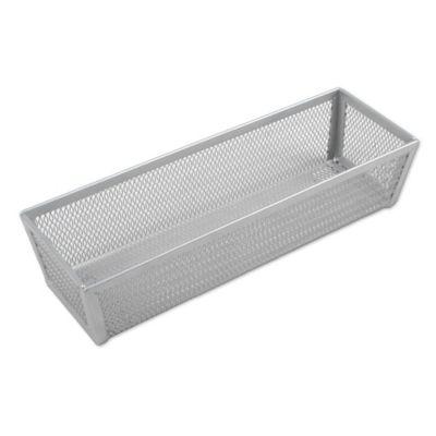 ORG Powder-Coated 3-Inch x 9-Inch Mesh Drawer Organizer in Silver