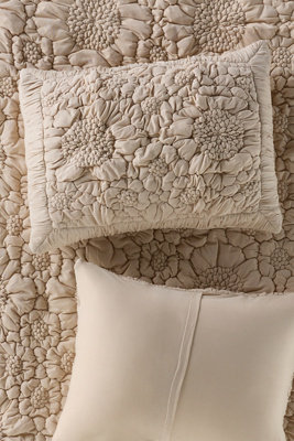 Dahlia Cotton Jersey Floral Shams, Set of 2