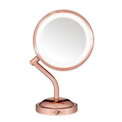 Conair® Rose 1X/5X Lighted Vanity Mirror in Gold