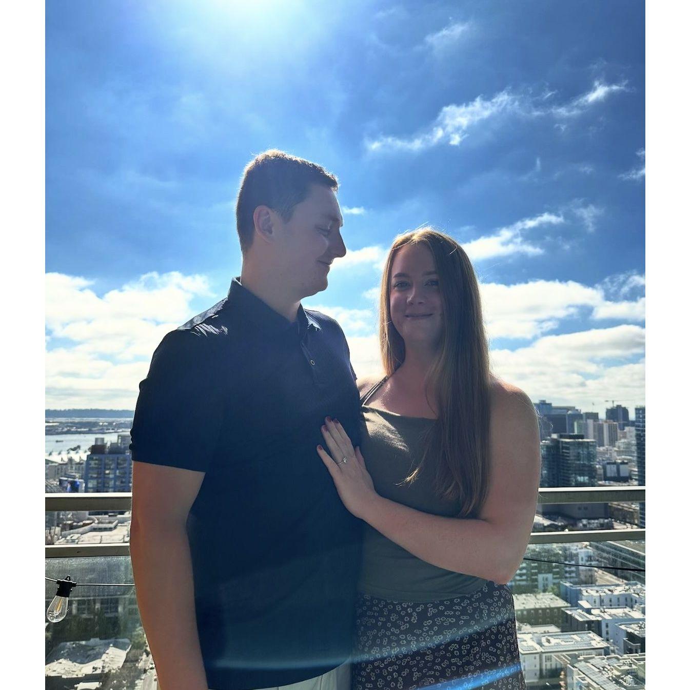 The day Austin proposed! May 2024