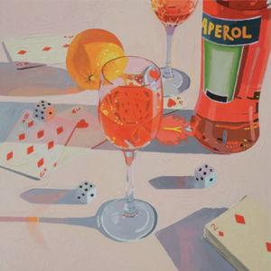 Orange Liquer Print (20cm x 20cm)