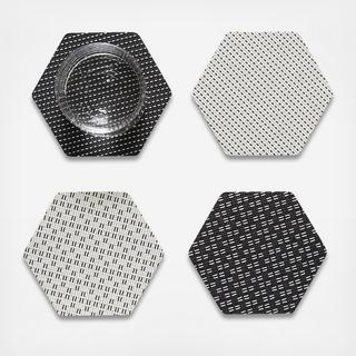 Hex Mixed Coasters, Set of 4
