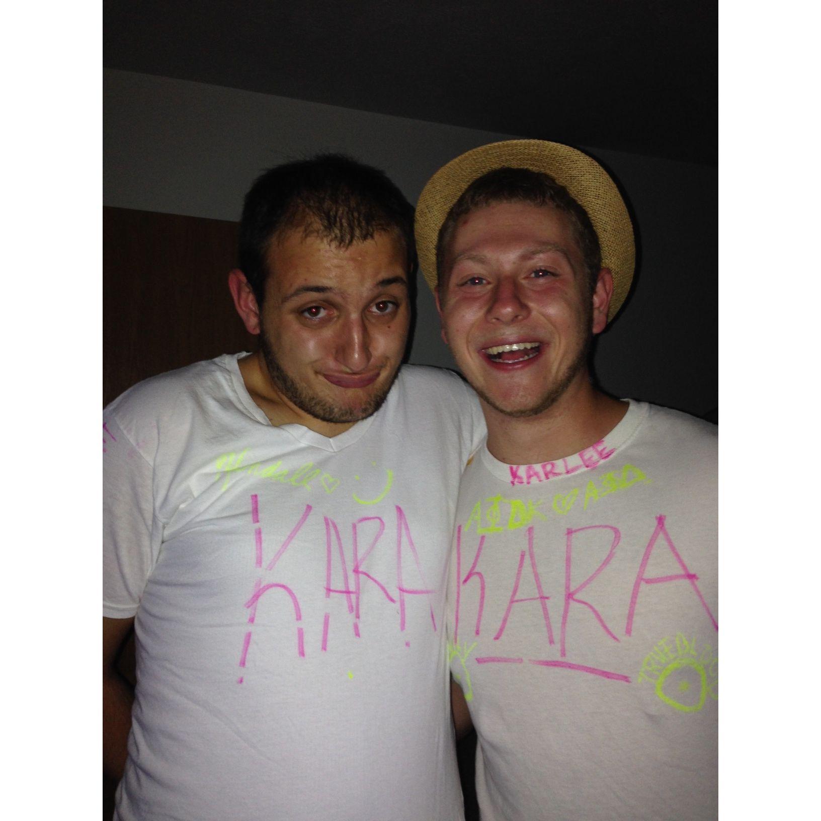 Matt J and Matt G (Best Man)- College