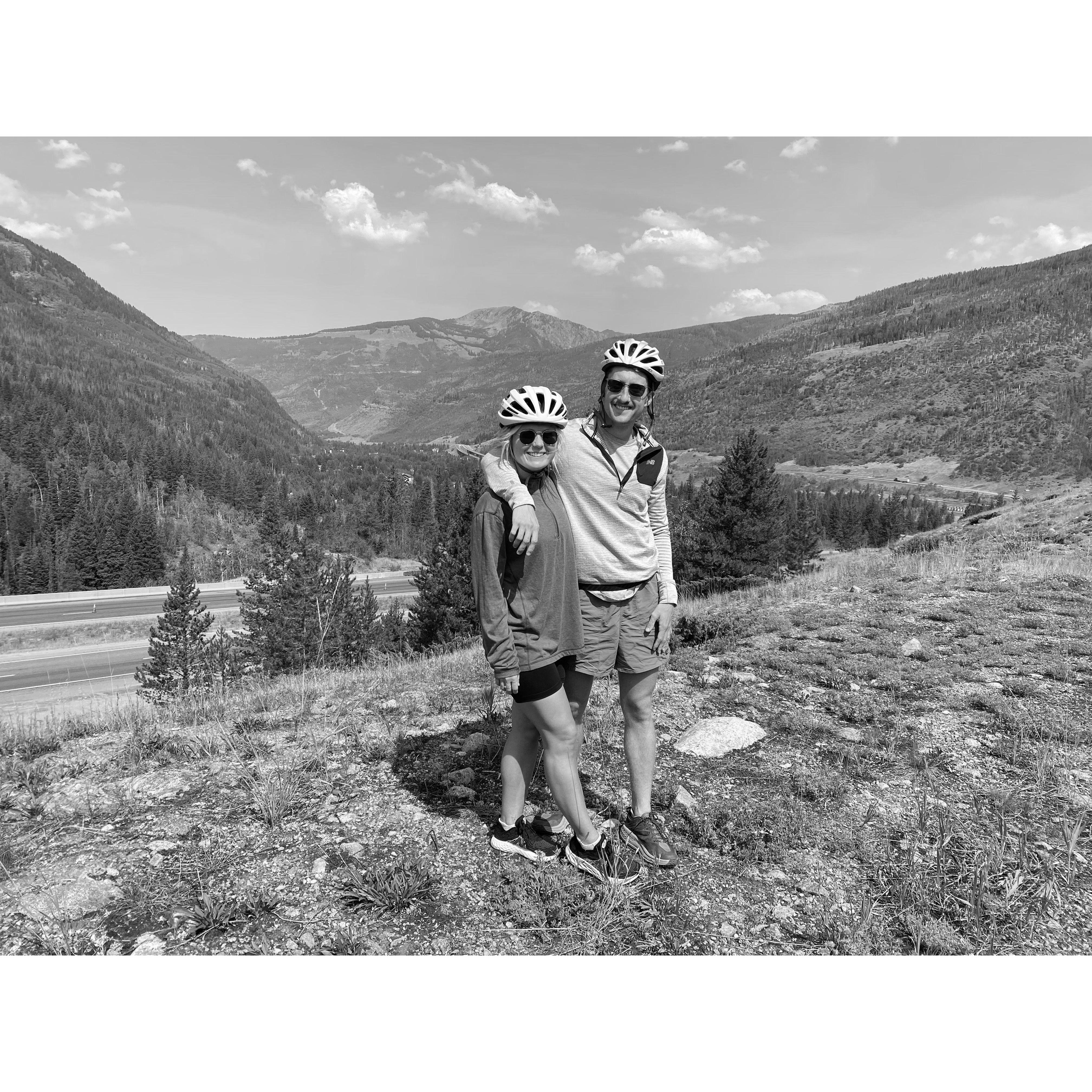 Biking Vail Pass