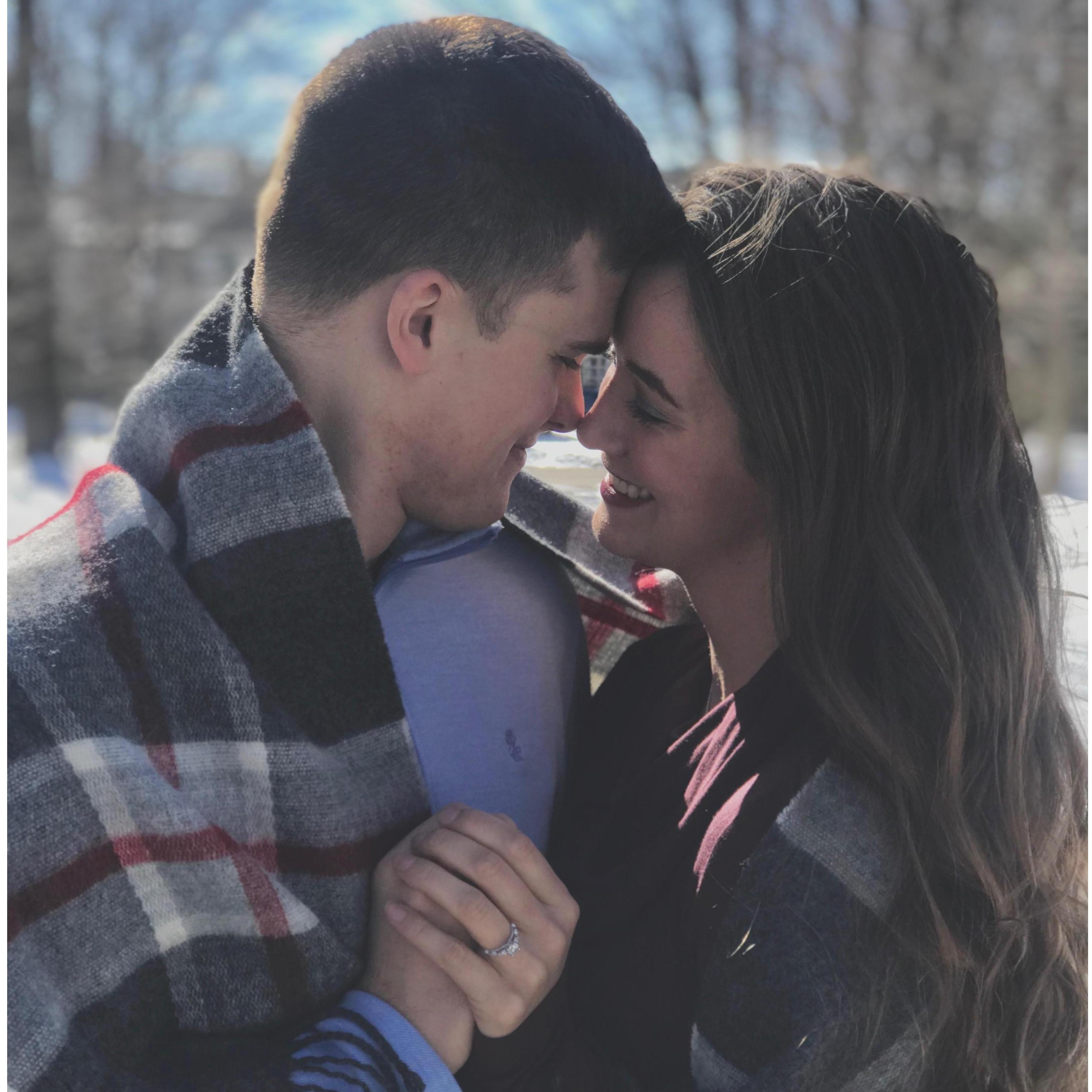 Winter Engagement Photo!