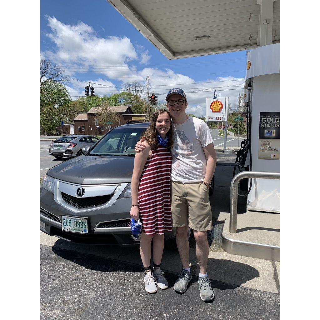 First time seeing each other after the pandemic sent us home from college in 2020