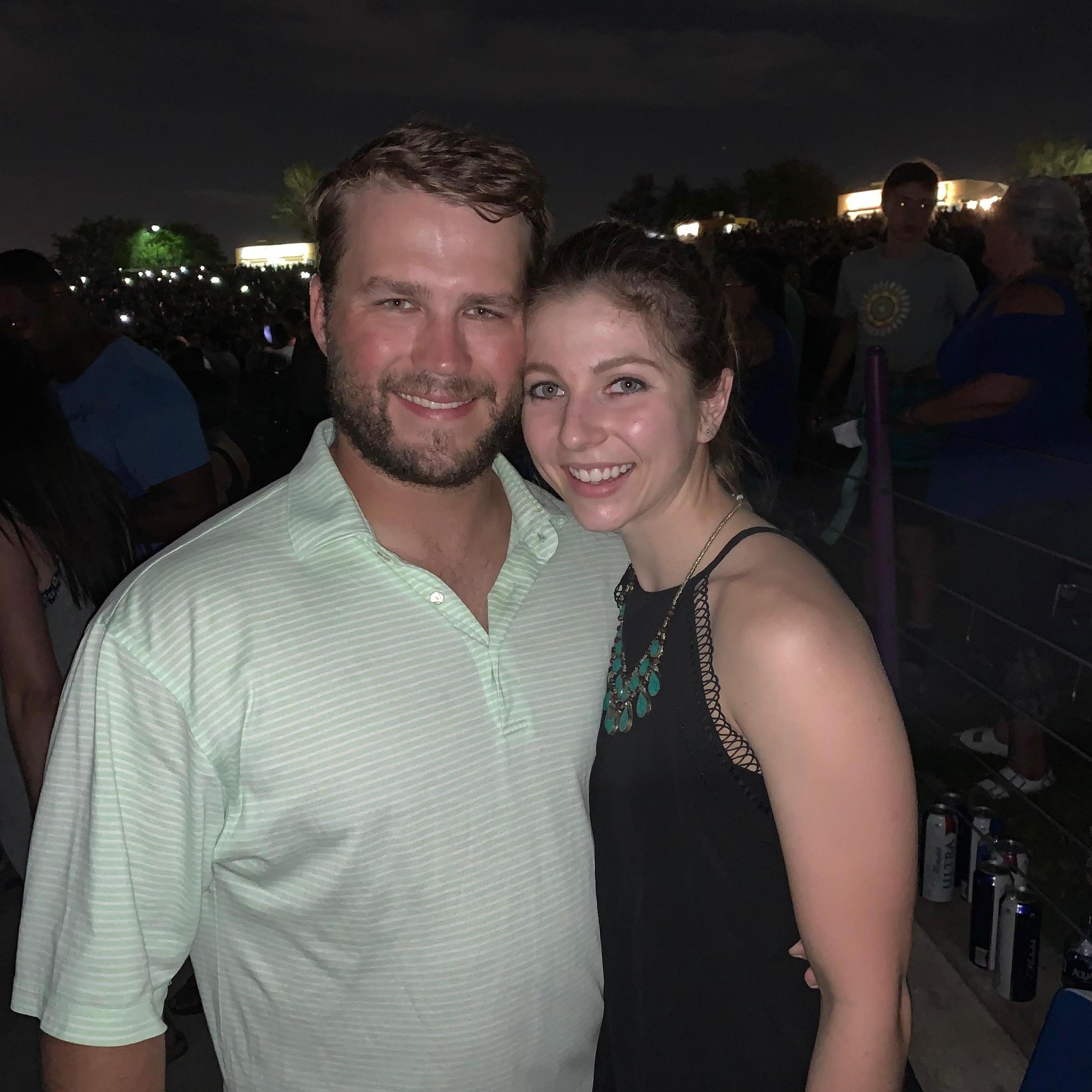 Our first date, September 13, 2019 at a Dave Matthews Concert