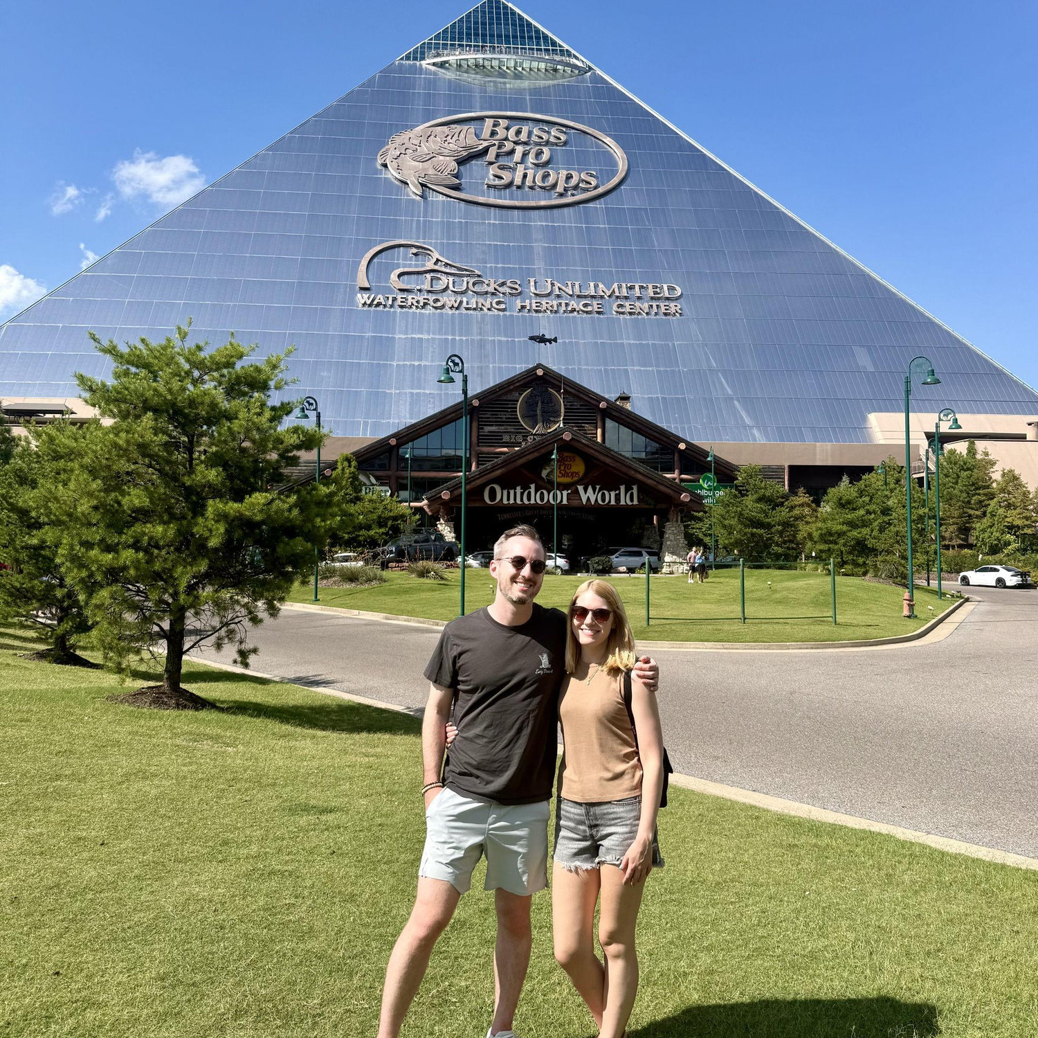 Michael's first visit to Memphis! Bass Pro Pyramid was a must see.