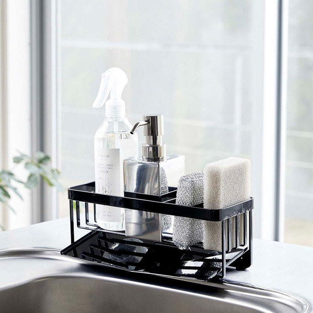 Yamazaki Sponge & Bottle Holder, Black