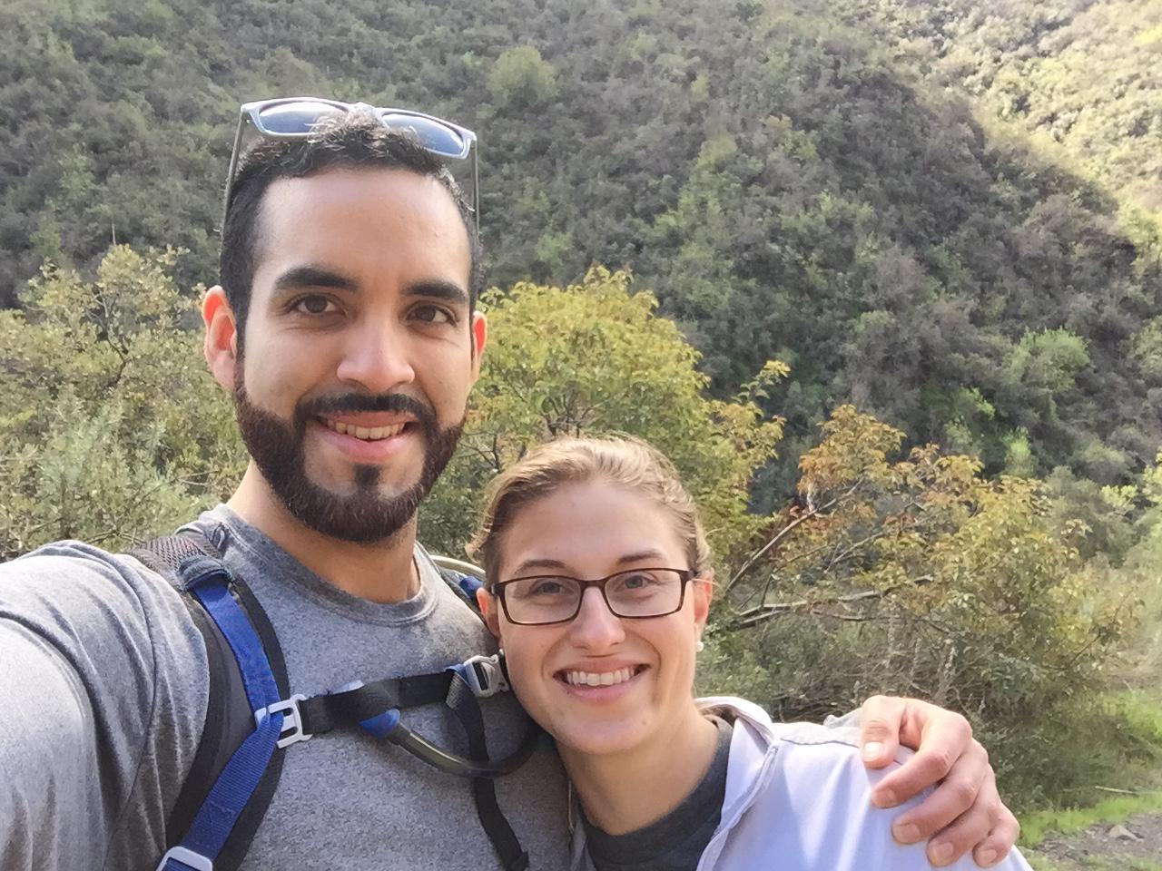 One of our first hikes together.