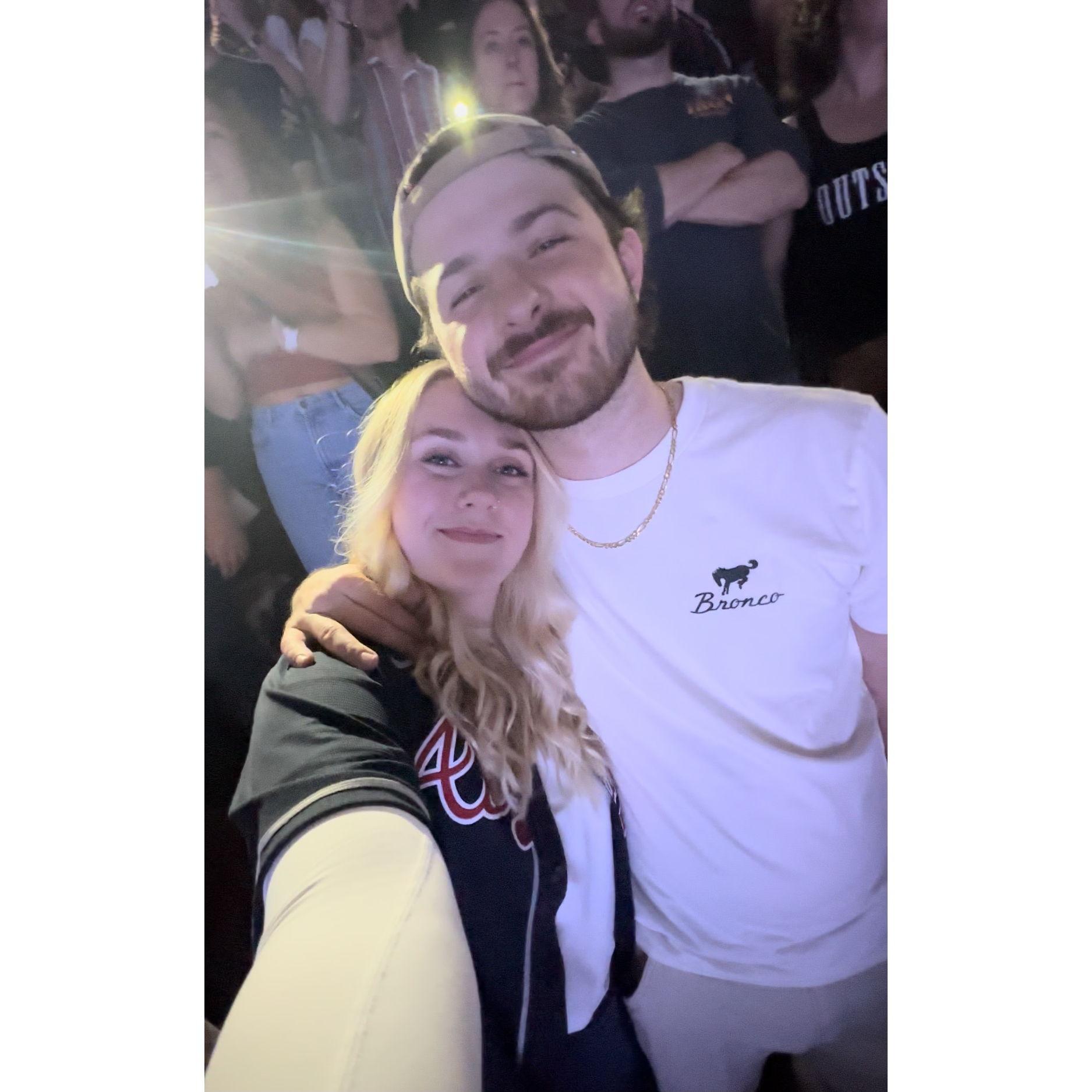 The Bride and Groom at a Morgan Wallen concert!