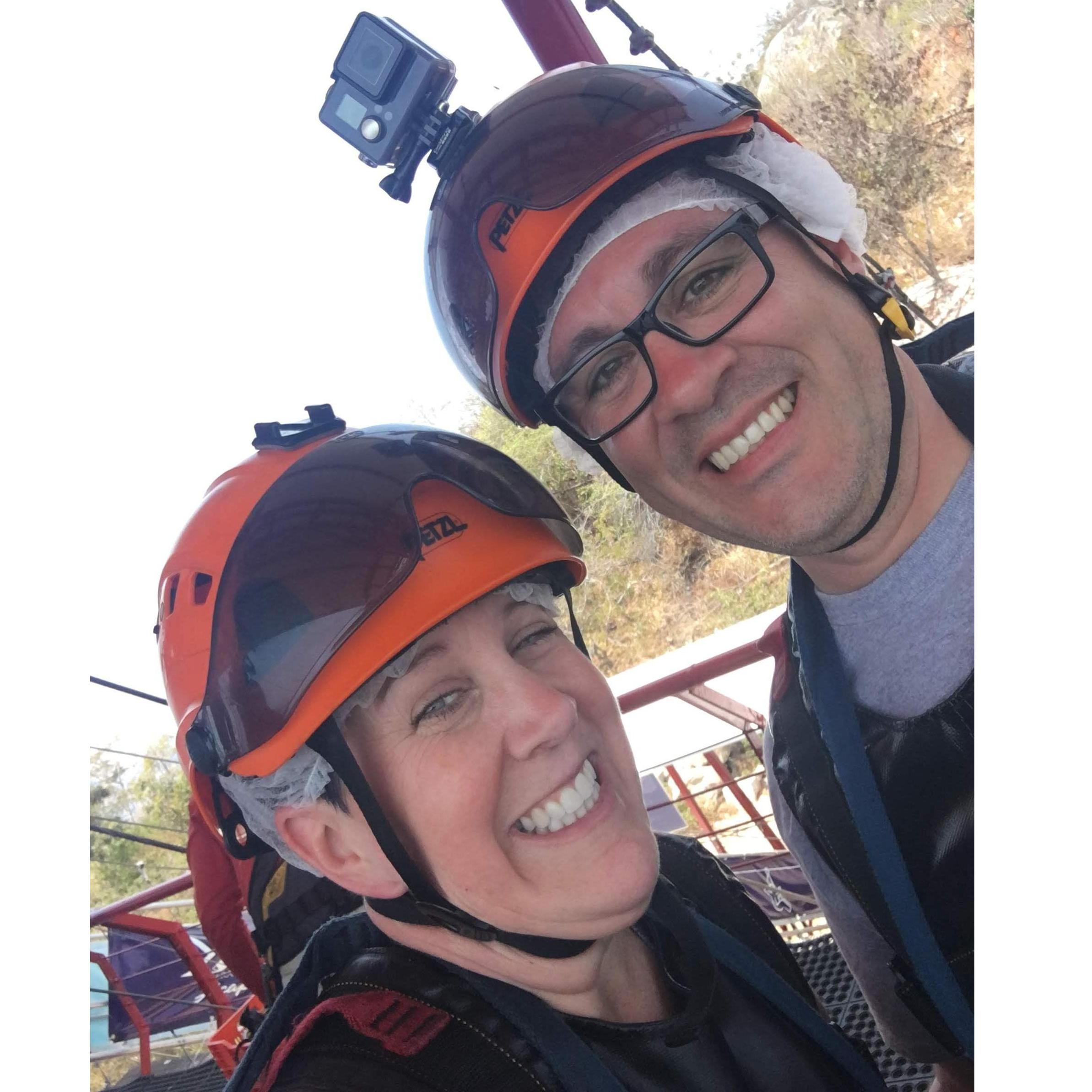 Ready for the Plunge - Zip Line, Acapulco