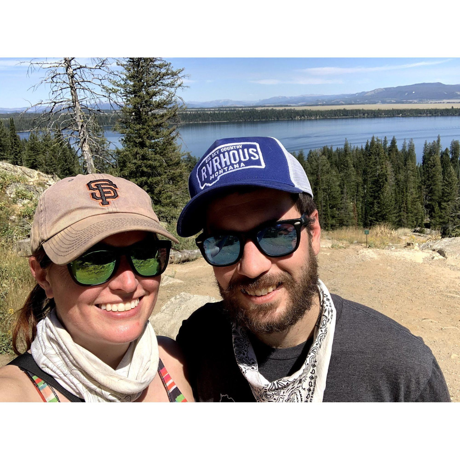 Grand Tetons hike - when the hat was new!
