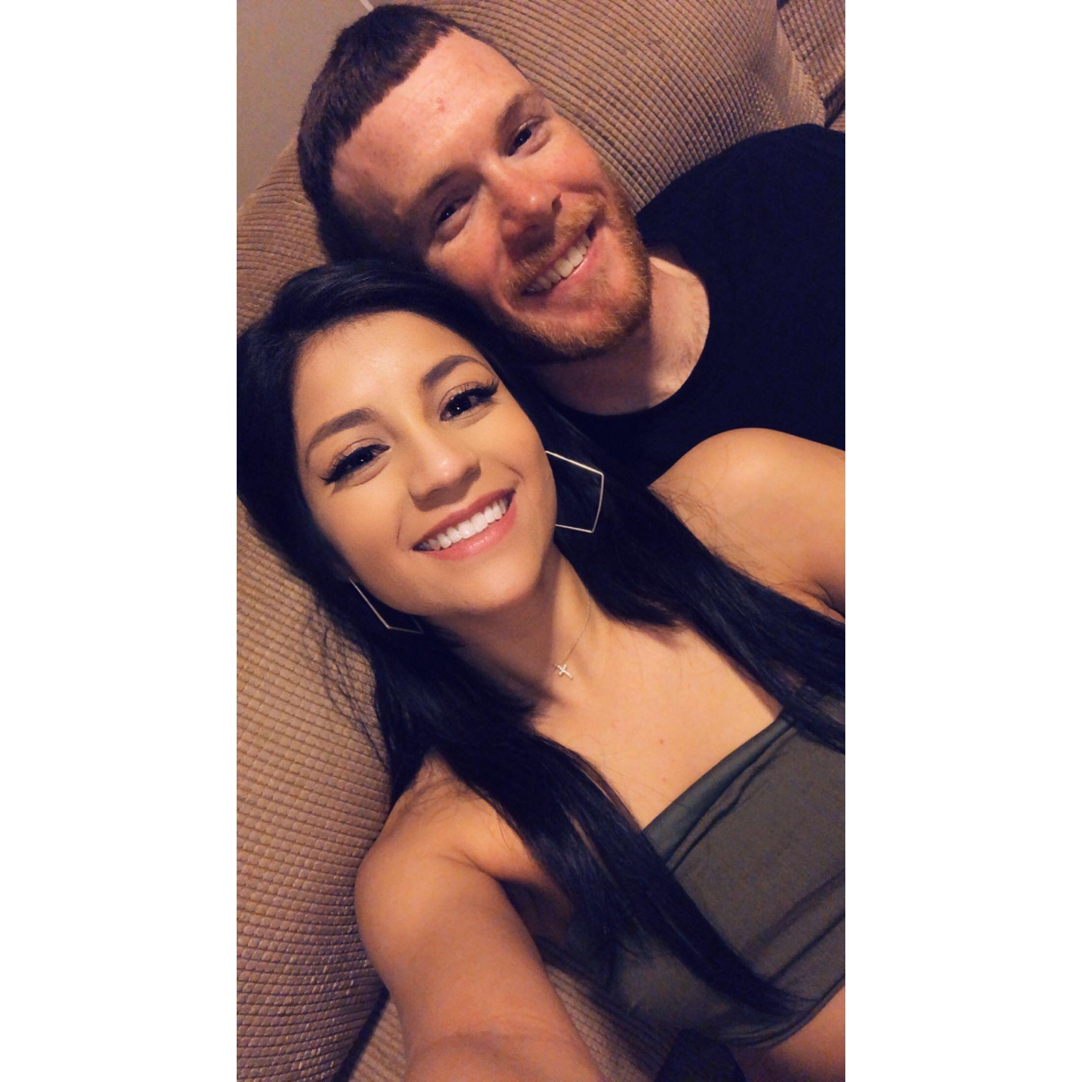 This pic is so special to us... our very first pic together